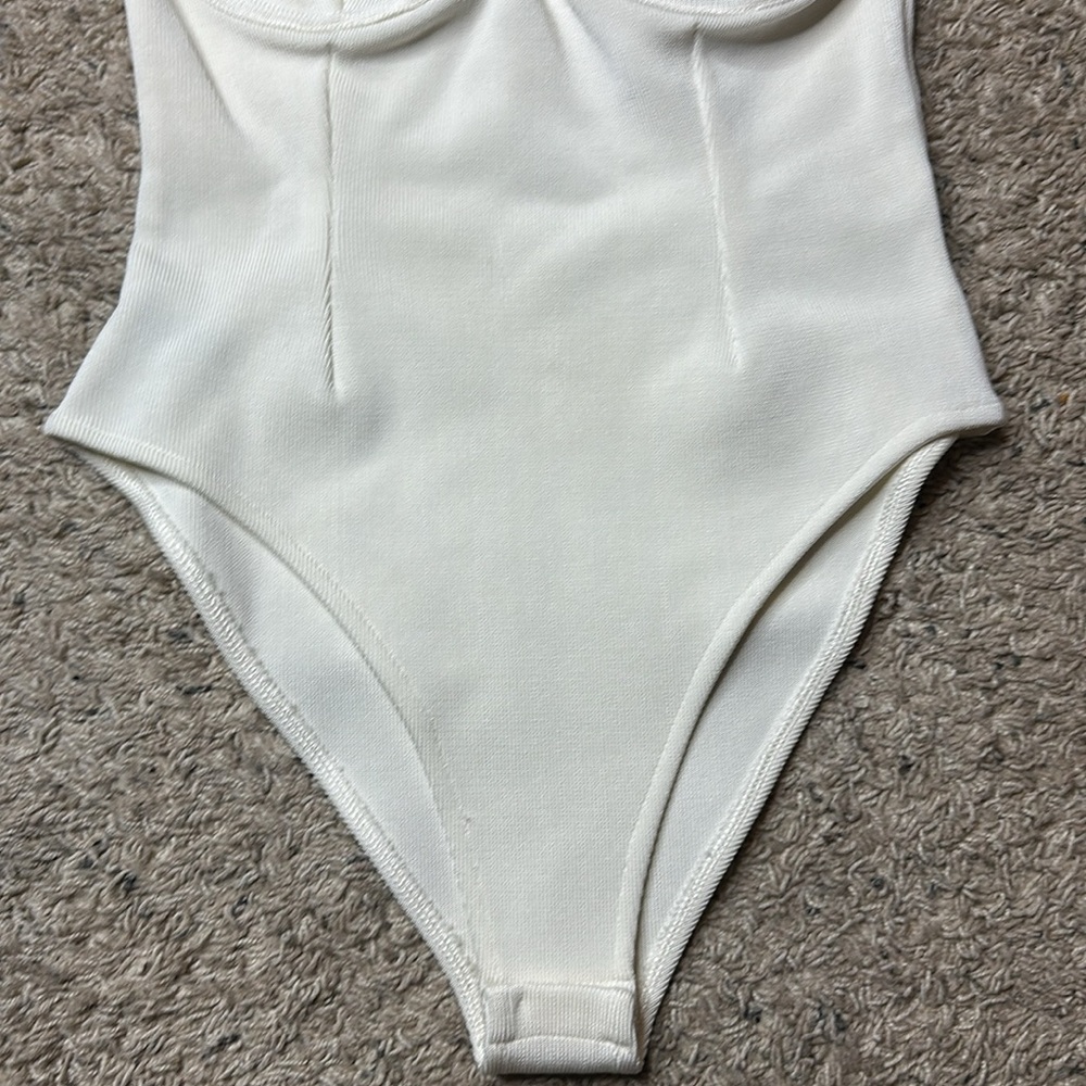 Haight stretch knit underwire bodysuit swimsuit size L NWOT - Picture 5 of 10